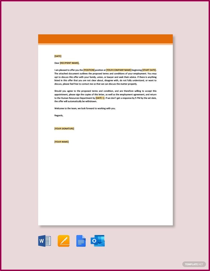 Free Appointment Letter Template