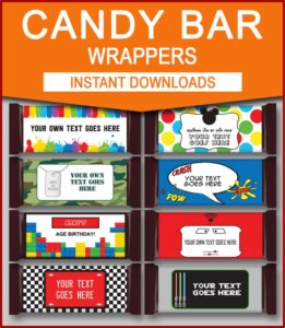 Free Birthday Chocolate Bar Wrapper Template