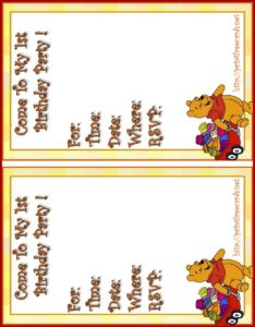 Free Birthday Invitation Postcard Templates