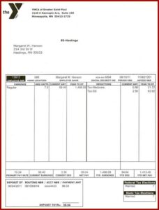 Free Blank Paycheck Stub Template