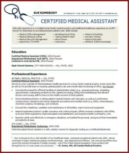Free Certified Medical Assistant Resume Templates