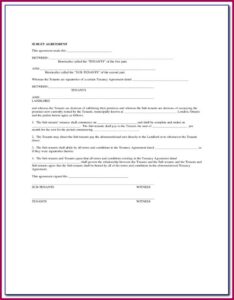 Free Commercial Sublease Agreement Template Australia