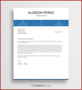 Free Cover Letter Template Word Doc Download