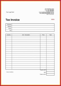 Free Download Blank Invoice Template Excel