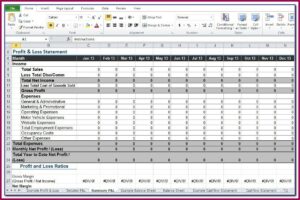Free Download Profit And Loss Account Format Excel