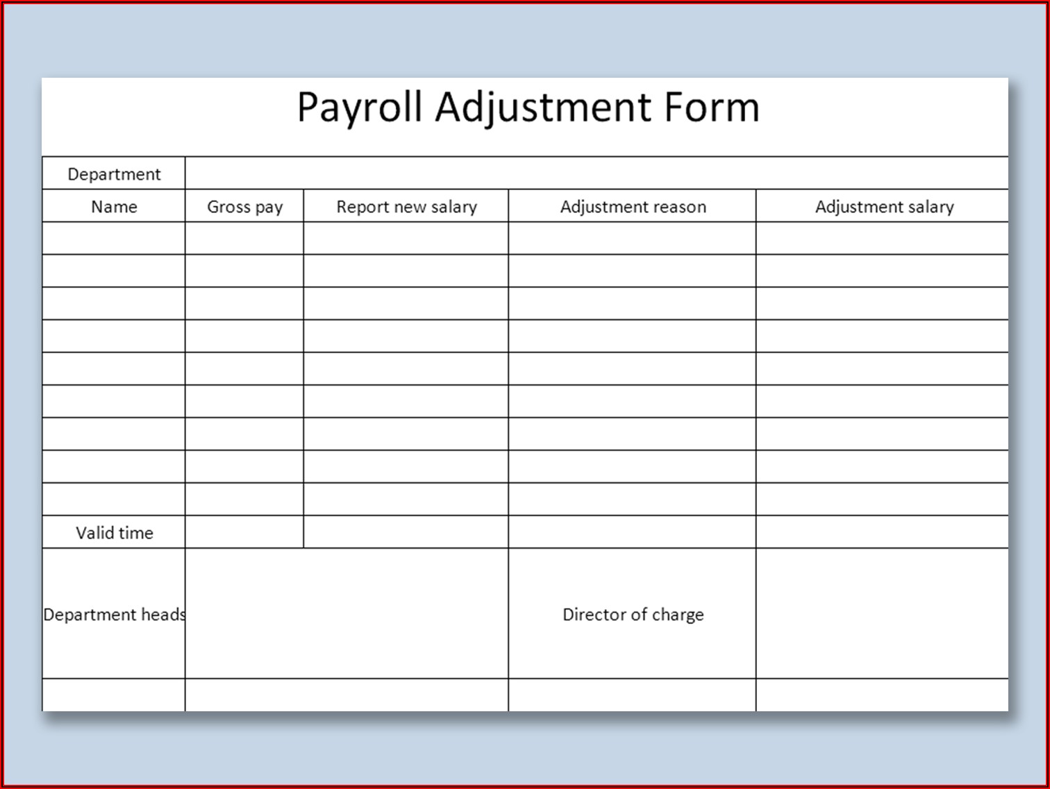 Free Excel Payroll Template Australia