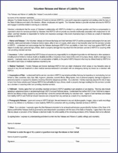 Free General Release Of Liability Form California