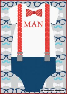 Free Mustache Baby Shower Invitation Templates