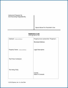 Free Ohio Mechanic Lien Form