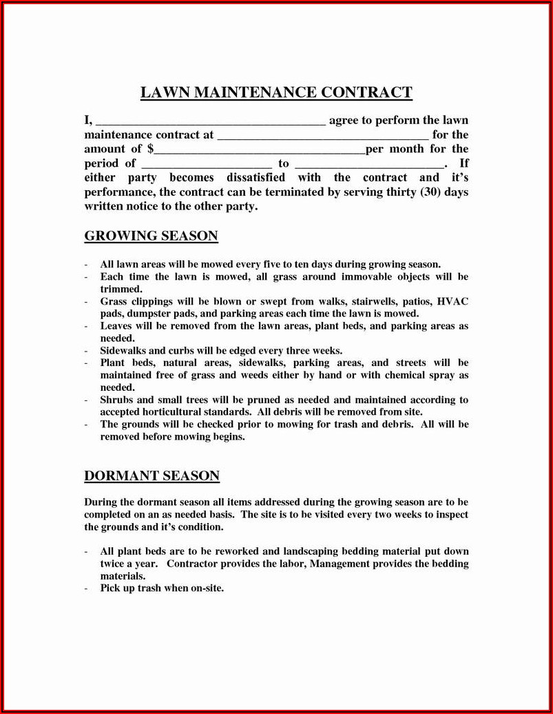 Free Pest Control Service Agreement Form