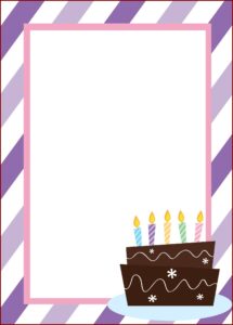 Free Printable Birthday Invitation Postcard Templates