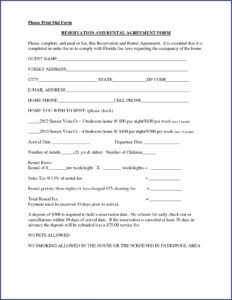 Free Printable Rental Lease Agreement Template