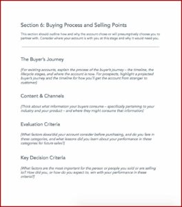 Free Sales Account Planning Template