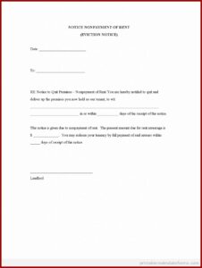 Free Sample Eviction Notice Template