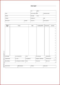 Free Self Employed Pay Stub Template