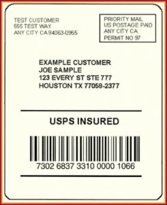 Free Shipping Label Template