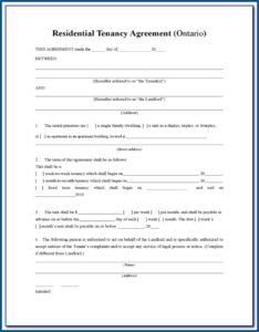 Free Tenancy Agreement Form Uk 2019