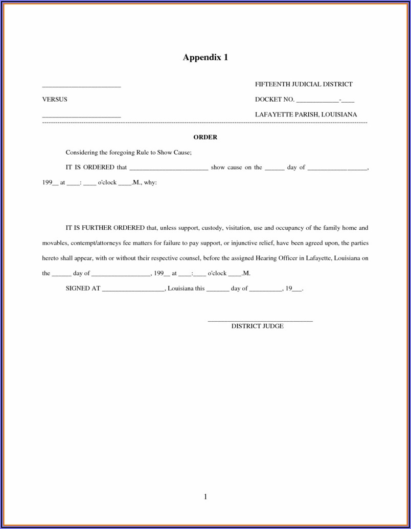 Free Uncontested Divorce Forms Texas
