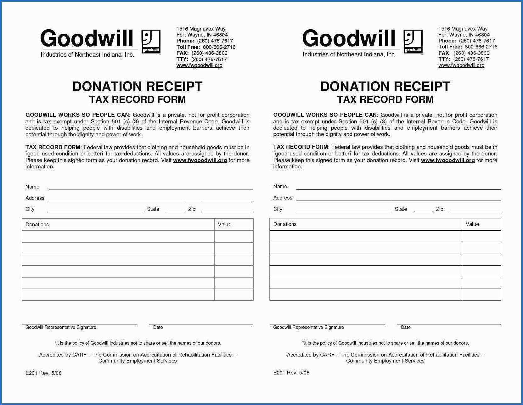 Goodwill Donation Forms Online
