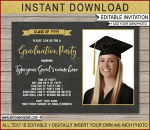 Graduation Party Invitation Template
