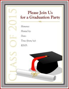 Graduation Party Invitations Templates