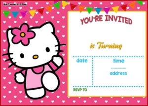 Hello Kitty Birthday Invitation Template