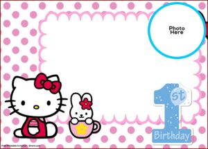 Hello Kitty Invitation Template Free