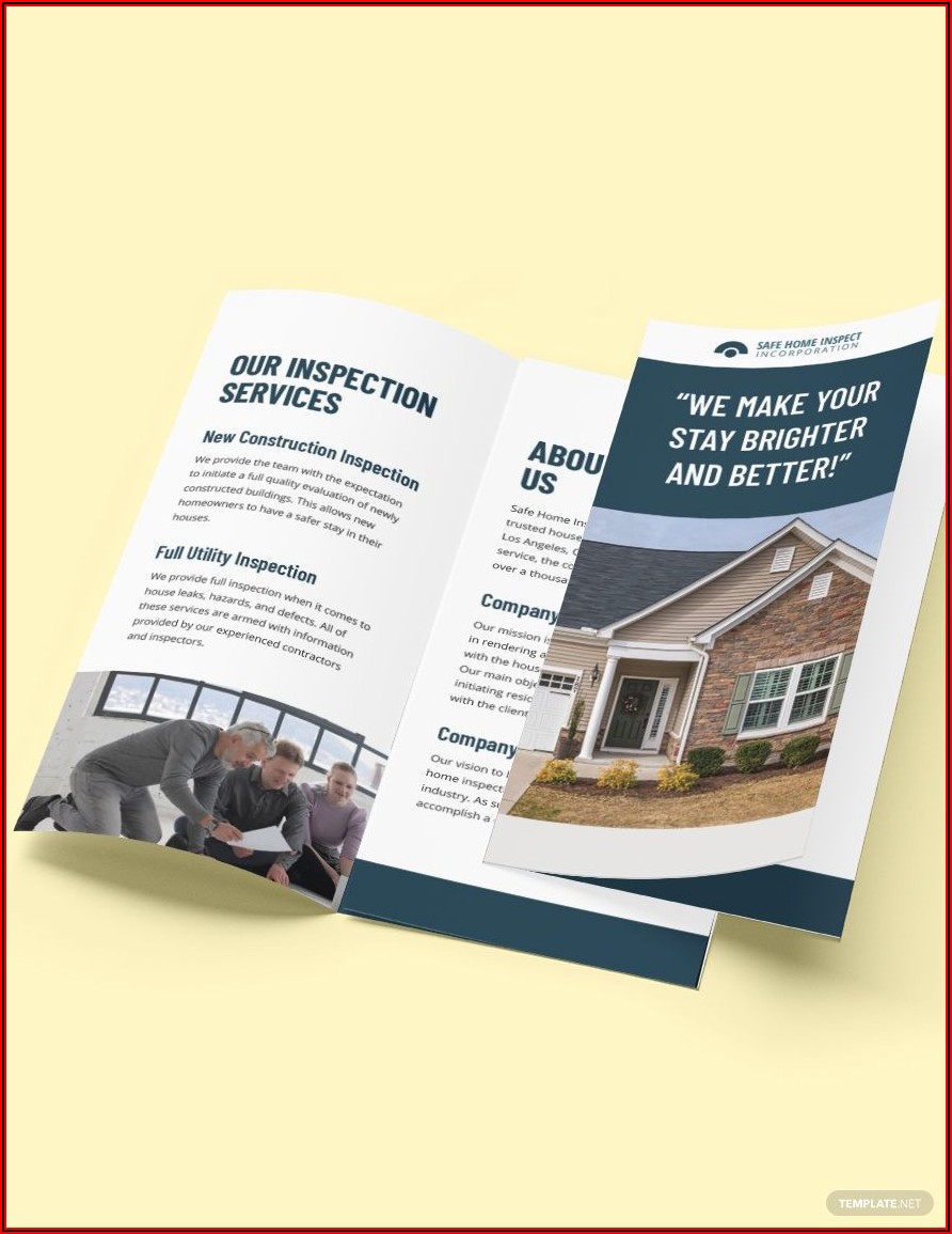 Home Inspection Brochure Templates