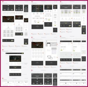 Indesign Website Wireframe Template