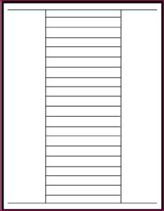 Insertable Tab Dividers Template