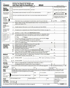 Instructions For Form 1040ez 2014