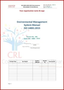 Iso 14001 Version 2015 Template