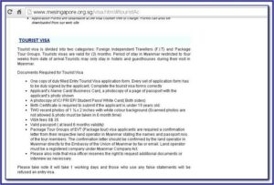 Japan Embassy In Myanmar Visa Application Form