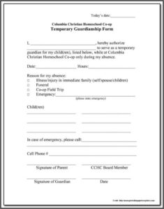 Legal Guardianship Forms Texas