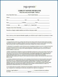Liability Forms Free