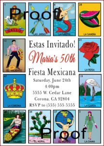 Loteria Invitation Template Free