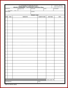 Lumber Takeoff Template Excel