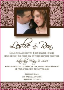 Marriage E Card Template