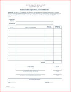 Microsoft Excel Invoice Template Free Download
