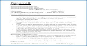 Notice Of Medicare Provider Non Coverage Form