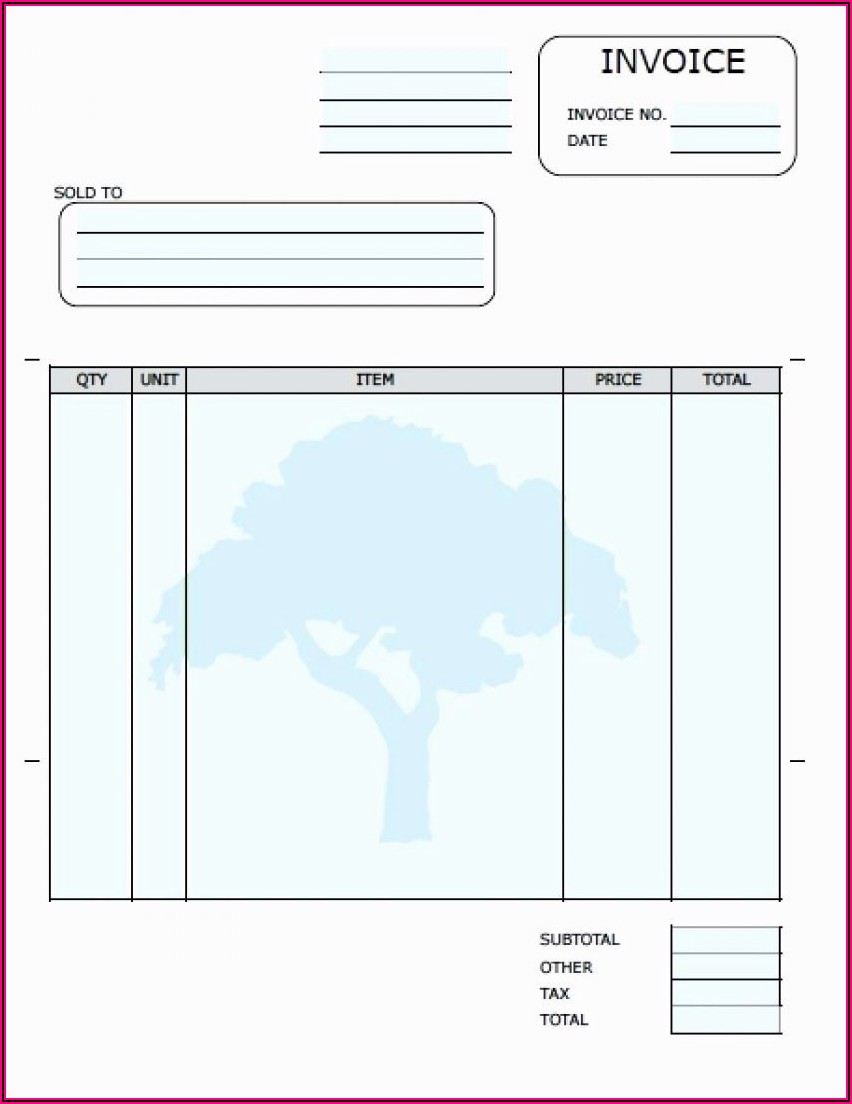 Office Invoice Template Excel