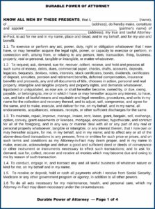 Oklahoma Durable Power Of Attorney Form Pdf