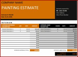 Painting Quote Samples