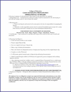 Petty Cash Receipt Acknowledgement Form