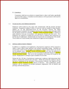 Policy And Procedure Manual Template Free Download