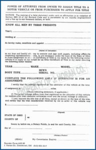 Power Of Attorney Form Florida Printable