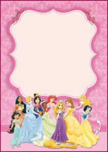 Princess Birthday Invitation Template