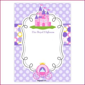 Princess Birthday Invite Template