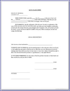 Quit Claim Deed Form Arizona Free