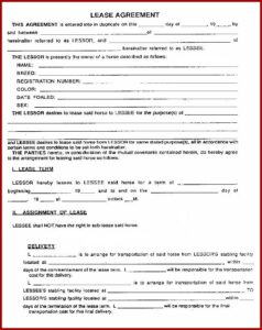 Rental Agreement Contract Template Free